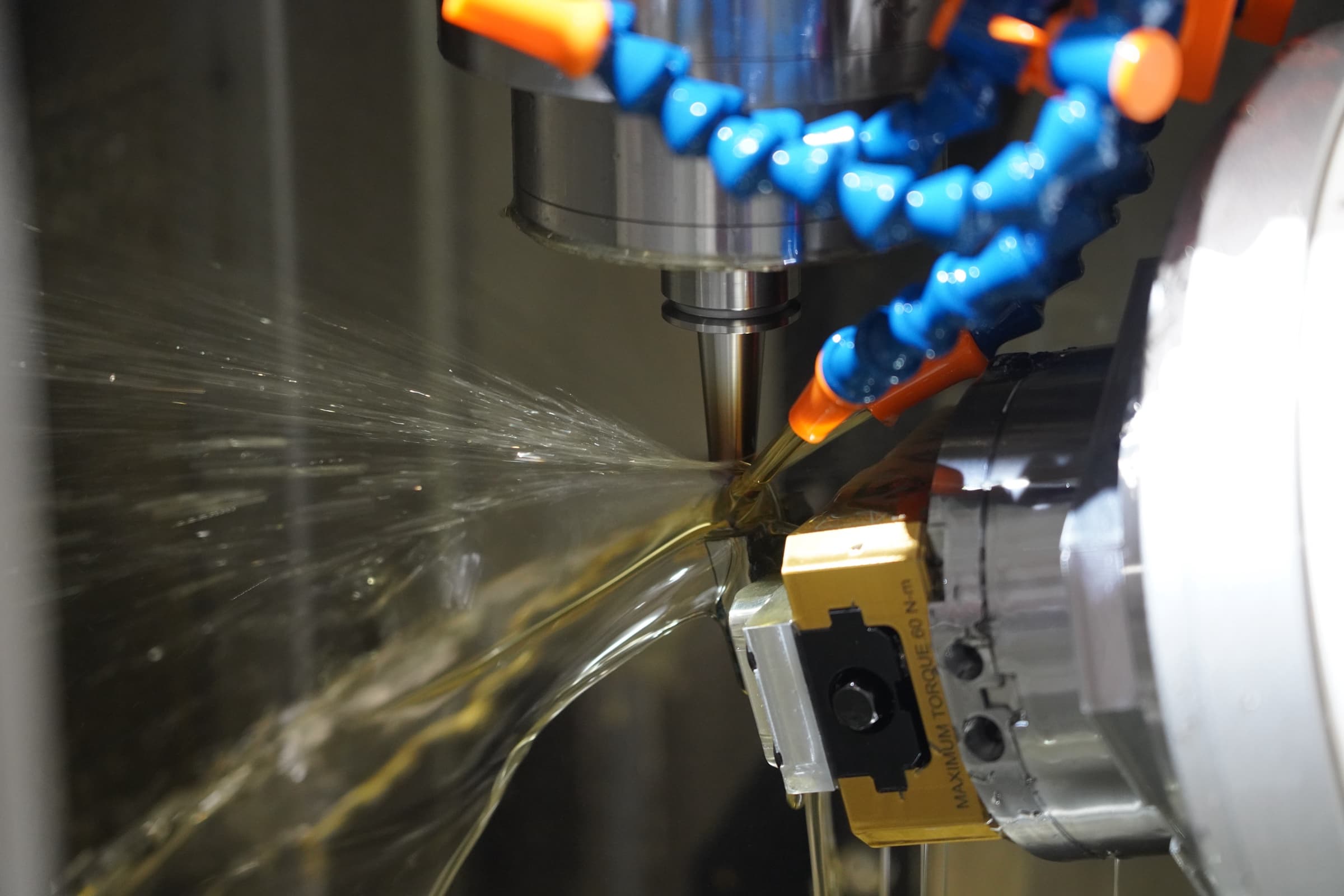 Micro milling operation in progress