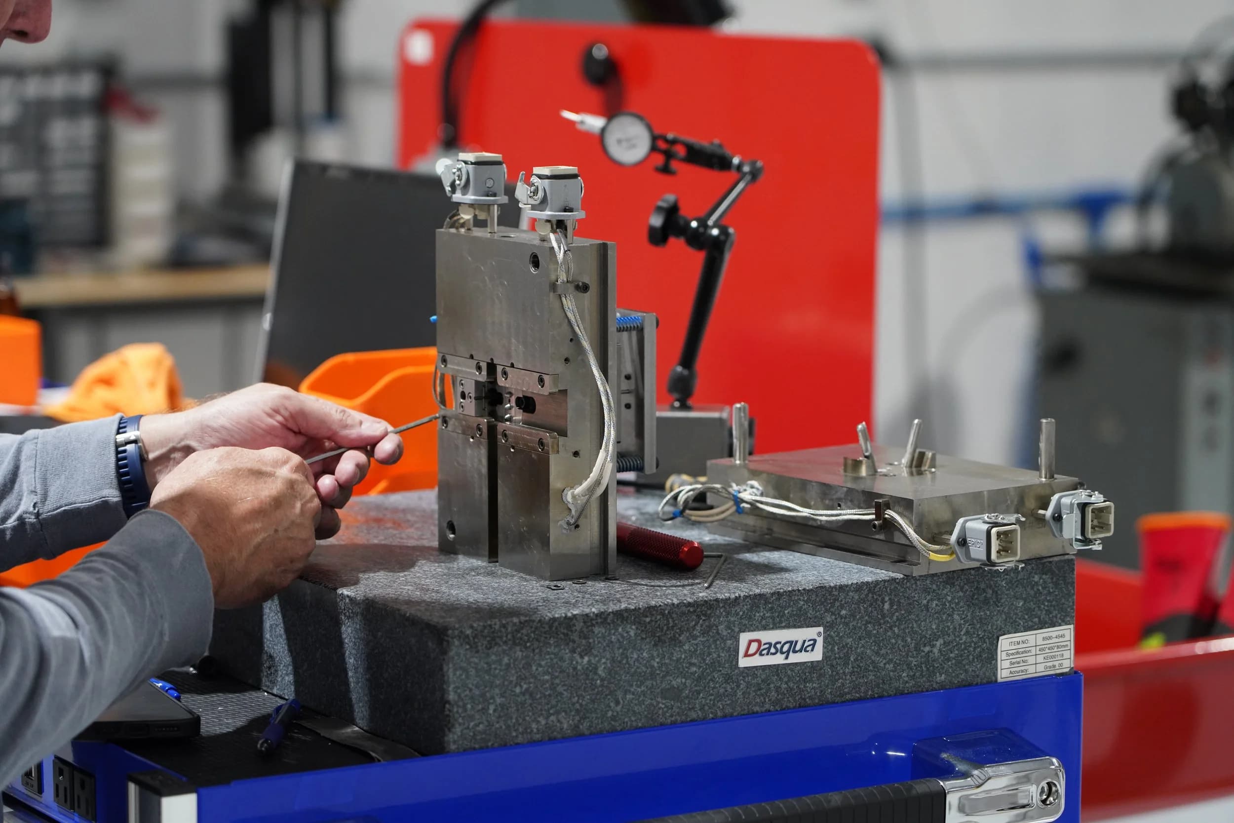 Tooling inspection on surface plate